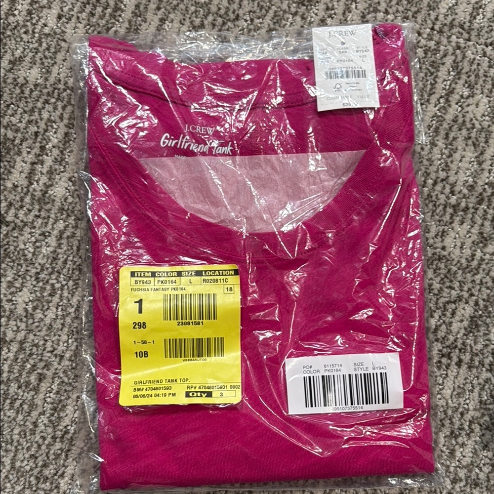 J. Crew Girlfriend Green and Pink Tops - Picture 4 of 4